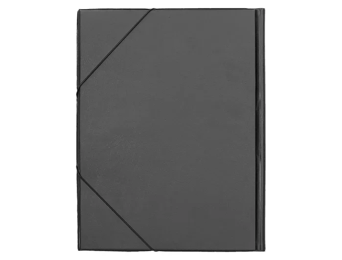 Liderpapel Carpeta de solapas con gomas y tres solapas, Negro, Folio Liderpapel Carpeta de solapas con gomas y tres solapas, Negro, Folio