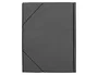 Liderpapel Carpeta de solapas con gomas y tres solapas, Negro, Folio