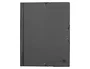 Liderpapel Carpeta de solapas con gomas y tres solapas, Negro, Folio