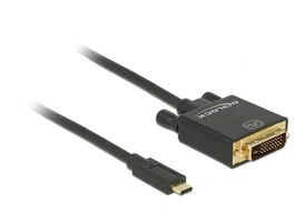 DeLOCK Adaptador USB Type-C™ a DVI 24+1 4K 30 Hz 3m Negro