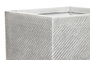 DKD Home Decor Set de 4 Maceteros de Magnesia Gris