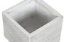 DKD Home Decor Set de 4 Maceteros de Magnesia Gris