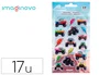 Imaginovo Pegatinas Kids Carreras Goma Eva 190x105 mm en Blister