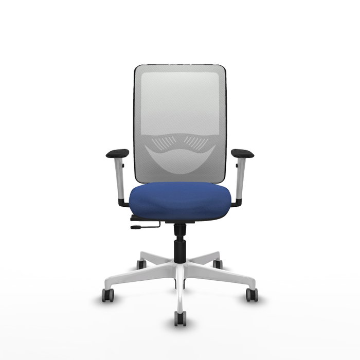 PIQUERAS Y CRESPO Silla de oficina Zulema Azul Marino y Blanco