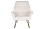 DKD Home Decor Mecedora Borreguito Blanco y Dorado