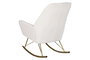 DKD Home Decor Mecedora Borreguito Blanco y Dorado