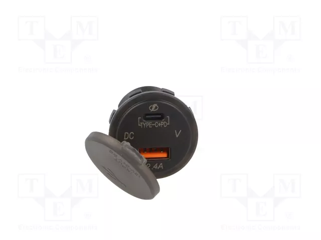 ESOL Alimentador USB para coche con USB-A y USB-C
