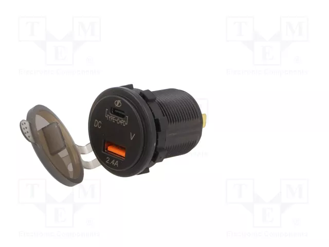 ESOL Alimentador USB para coche con USB-A y USB-C
