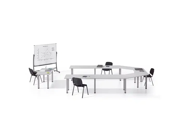 Rocada Silla Confidente Estructura Metálica Tapizada en Tela Ignífuga Negra 57x81x48 cm