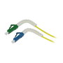Synergy21 Cable de Fibra Óptica Monomodo OS2 G657A2, LC/LC APC, LWL-1, 15m, 9/125µm, Flexible, Cubierta Antipliegue 2mm