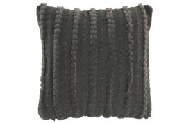 DKD Home Decor Set de 2 Cojines de Chenilla Topo y Gris 45x45 cm