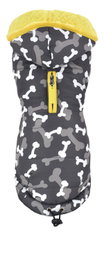 Nayeco Chaqueta Camuflajes Gris con Interior de Borreguito Amarillo 50cm