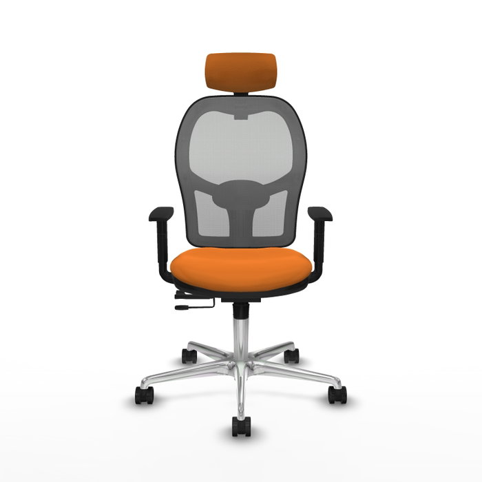 PIQUERAS Y CRESPO Silla de oficina Jorquera Naranja y Gris