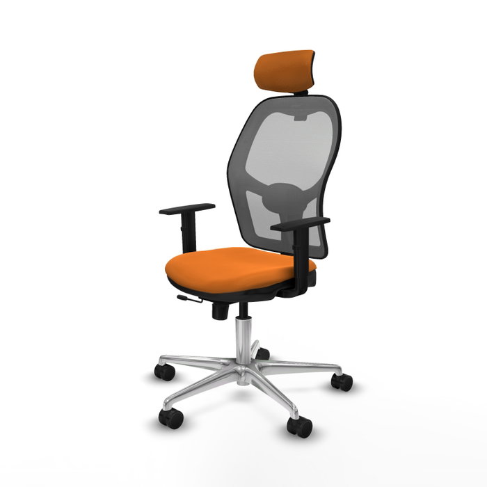 PIQUERAS Y CRESPO Silla de oficina Jorquera Naranja y Gris
