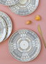 Hermia DNR0080 Juego de Platos de Servicio Porcelana Blancos 27 cm 6 Piezas