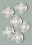 Hermia DNR0080 Juego de Platos de Servicio Porcelana Blancos 27 cm 6 Piezas