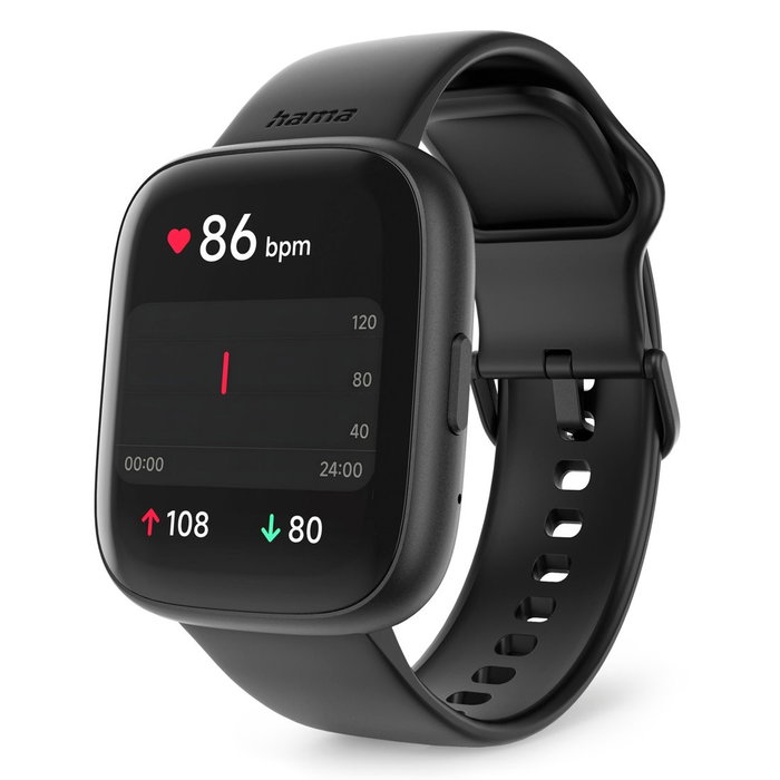 Hama Smartwatch 4000 LCD 1.65" IP68 Monitor Salud Negro