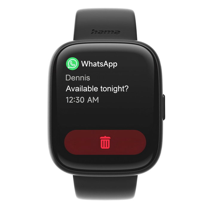 Hama Smartwatch 4000 LCD 1.65" IP68 Monitor Salud Negro