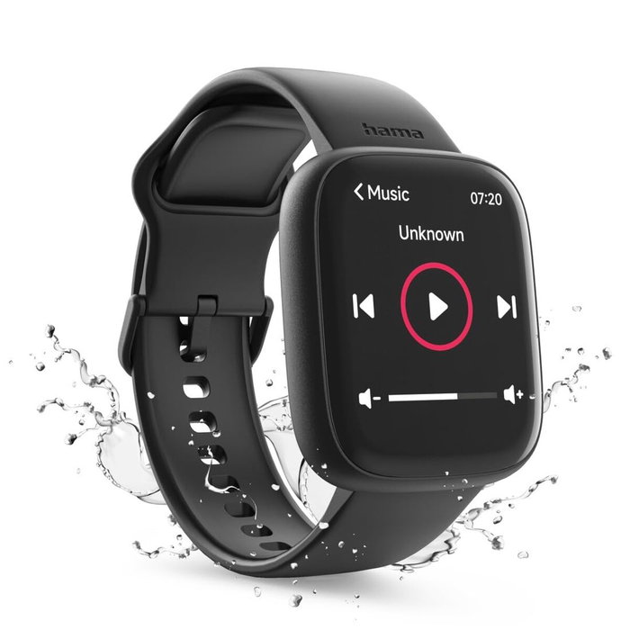 Hama Smartwatch 4000 con pantalla LCD de 1.65 pulgadas, IP68 y sensores de salud, negro Hama Smartwatch 4000 con pantalla LCD de 1.65 pulgadas, IP68 y sensores de salud, negro