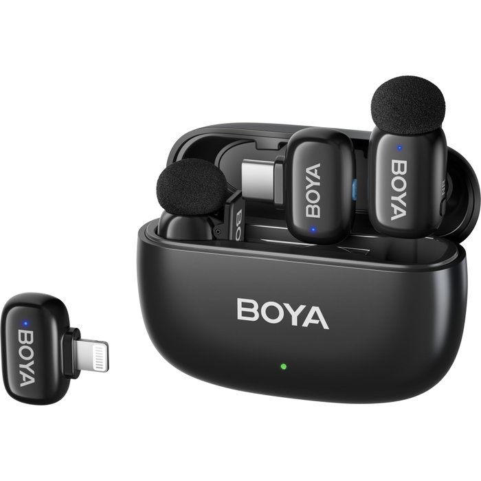 Boya Mini 12 2TX + 2RX Black