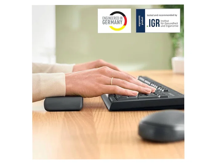 Leitz Reposamuñecas Ergo para Teclado Ajustable Gris Oscuro Leitz Reposamuñecas Ergo para Teclado Ajustable Gris Oscuro