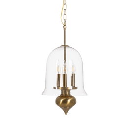 Ixia Lámpara de Techo Oro Metal y Cristal 33 x 33 x 54 cm