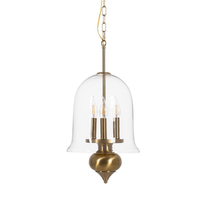 Ixia Lámpara de Techo Oro Metal y Cristal 33 x 33 x 54 cm Ixia Lámpara de Techo Oro Metal y Cristal 33 x 33 x 54 cm