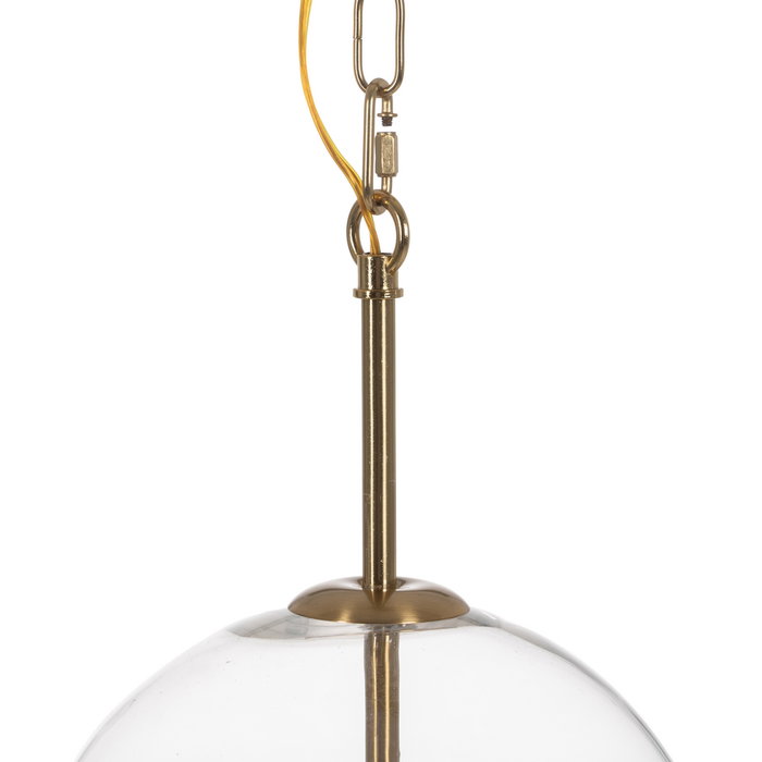 Lámpara Techo Oro Metal / Cristal 33 X 33 X 54 cm Lámpara Techo Oro Metal / Cristal 33 X 33 X 54 cm