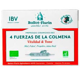 BALLOT-FLURIN Preparado Dinamizado 4 Fuerzas de la Colmena: Miel, Propóleo, Jalea Real, Polen 10 Ampollas