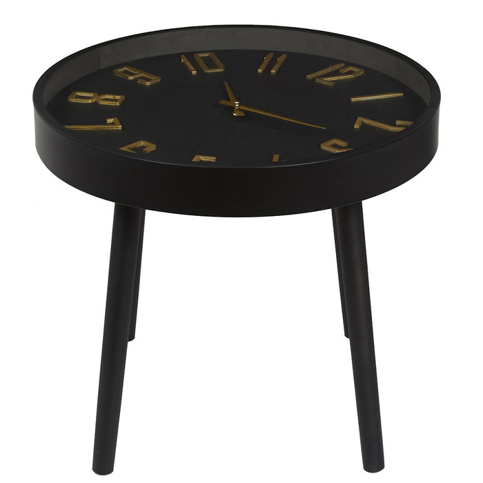 Home Deco Factory Mesa Auxiliar Reloj D.50 cm