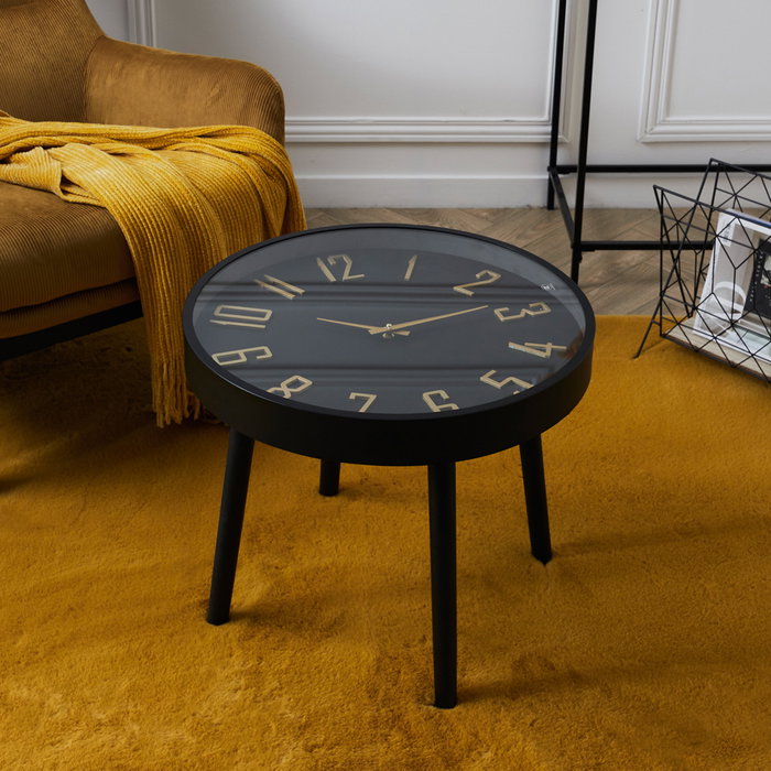 Home Deco Factory Mesa Auxiliar Reloj D.50 cm