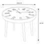 Home Deco Factory Mesa Auxiliar Reloj D.50 cm