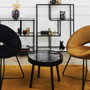 Home Deco Factory Mesa Auxiliar Reloj D.50 cm