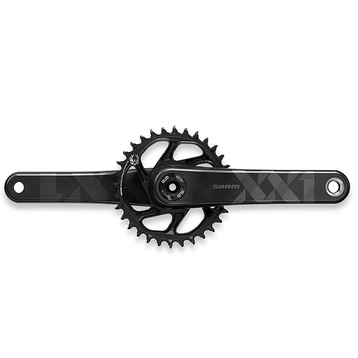 Sram XX1 Eagle juego de bielas y plato carbono 175mm 34 dientes DUB sin cazoletas Sram XX1 Eagle juego de bielas y plato carbono 175mm 34 dientes DUB sin cazoletas
