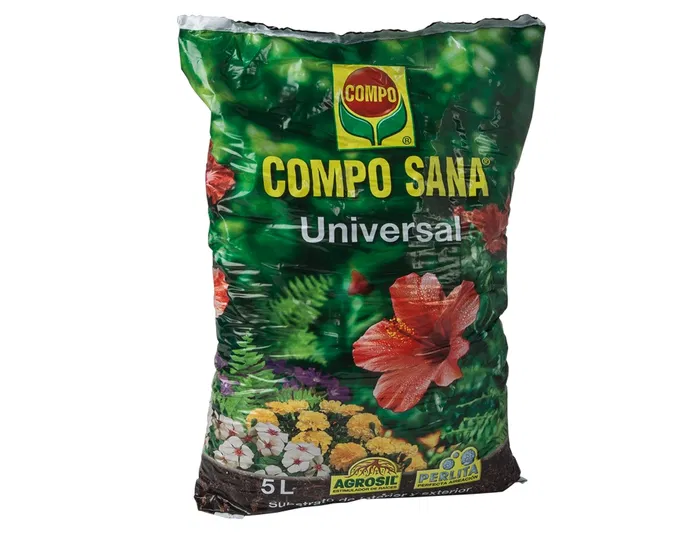Compo Sustrato Universal para Plantas de Interior y Exterior Saco de 5 Litros