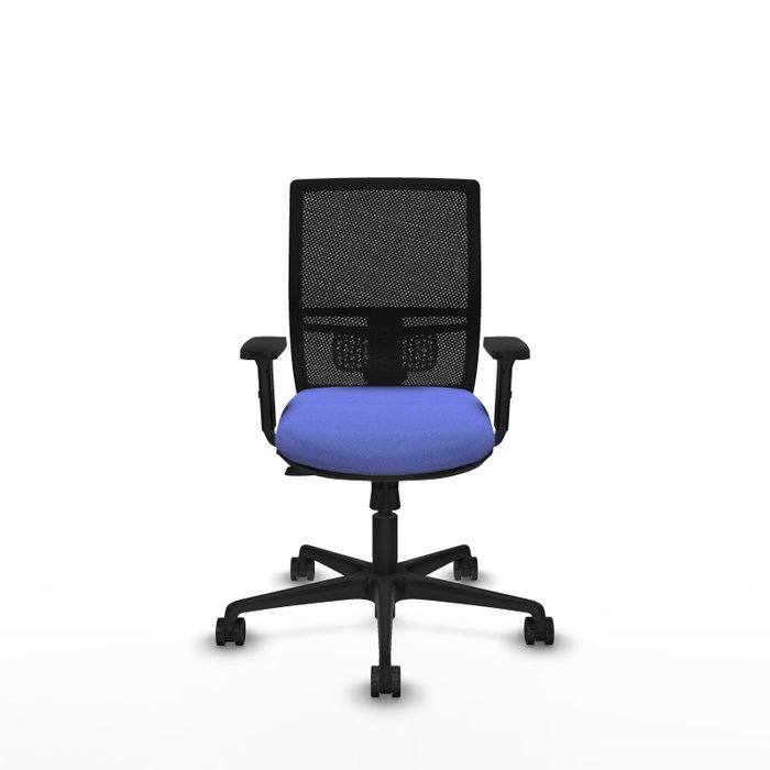 PIQUERAS Y CRESPO Silla de oficina Yunquera con mecanismo Sincro/Traslack, Azul claro y Negro PIQUERAS Y CRESPO Silla de oficina Yunquera con mecanismo Sincro/Traslack, Azul claro y Negro