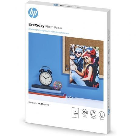 HP Papel Fotográfico Everyday Glossy A4 200g, 100 Hojas HP Papel Fotográfico Everyday Glossy A4 200g, 100 Hojas