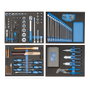 GEDORE Werkzeugwagen workster highline (azul/negro, incluye 147 herramientas)