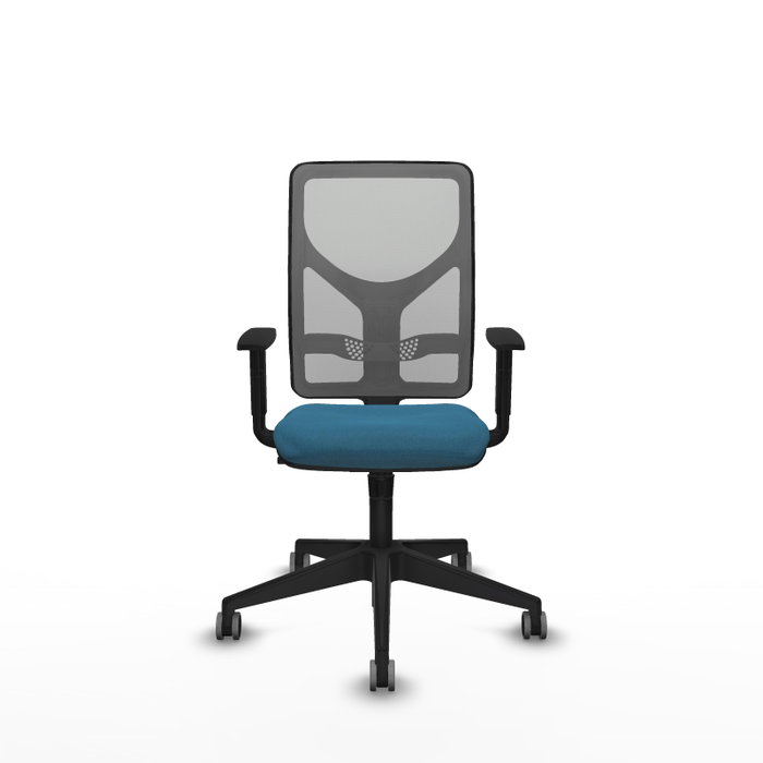 PIQUERAS Y CRESPO Silla de oficina Motilla con mecanismo Sincro, Verde petróleo y Gris PIQUERAS Y CRESPO Silla de oficina Motilla con mecanismo Sincro, Verde petróleo y Gris