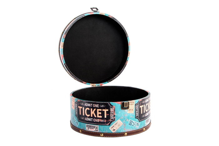 DKD Home Decor Caja Ticket Lienzo No-industrial Set de 2 Piezas 15 x 27 cm