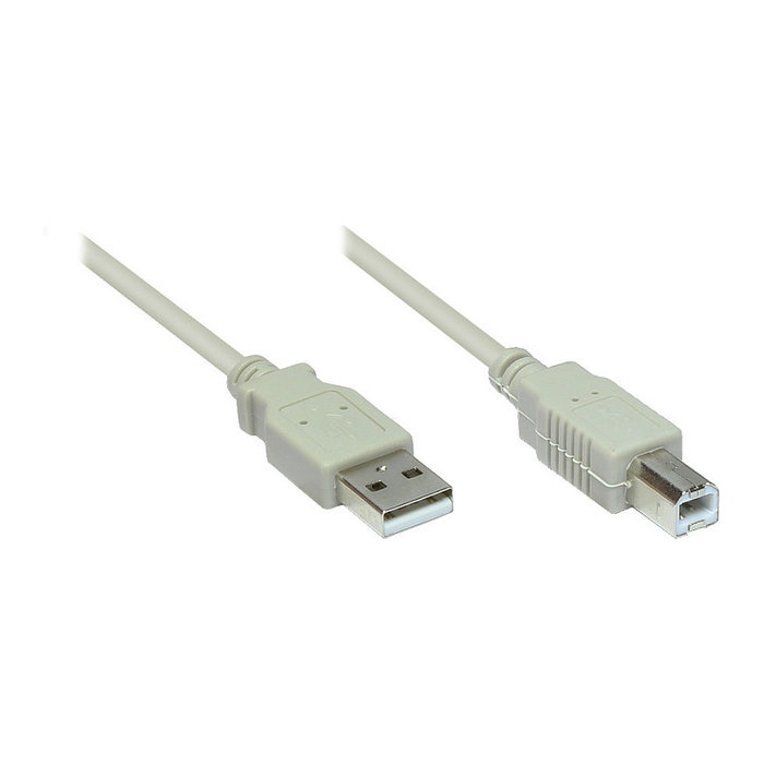 GoodConnections Cable USB 2.0 A a B Gris 5m GoodConnections Cable USB 2.0 A a B Gris 5m