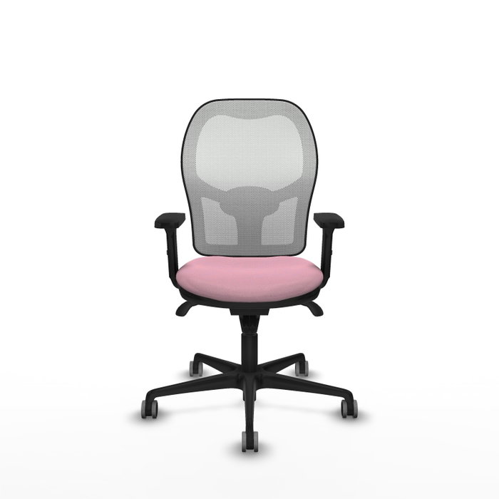 PIQUERAS Y CRESPO Silla de oficina Jorquera Rosa y Blanco