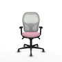 PIQUERAS Y CRESPO Silla de oficina Jorquera Rosa y Blanco