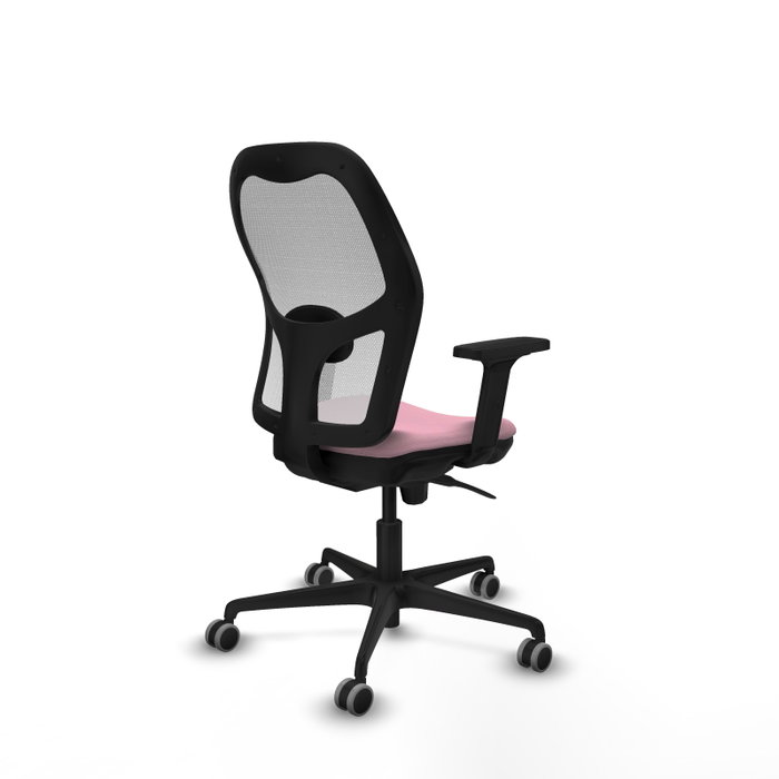 PIQUERAS Y CRESPO Silla de oficina Jorquera Rosa y Blanco