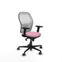 PIQUERAS Y CRESPO Silla de oficina Jorquera Rosa y Blanco