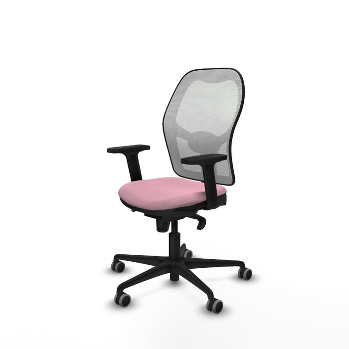 PIQUERAS Y CRESPO Silla de oficina Jorquera Rosa y Blanco