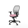 PIQUERAS Y CRESPO Silla de oficina Jorquera Rosa y Blanco