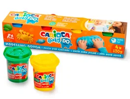 Carioca Pasta de modelar baby do 150 ml caja de 4 unidades colores surtidos para niños a partir de 12 meses