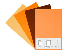 Innspiro Set 4 láminas goma EVA otoño 20x30cm x1mm
