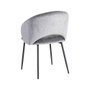 Silla Gris Tejido-Metal Contract 58 X 60 X 80,50 cm (Set de 2)